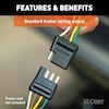Curt Custom Wiring Harness, 4-Way Flat Output, Select Kia K5 56469